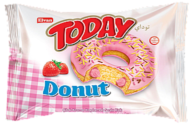 Донат "Strawberry" 50г /Elvan/