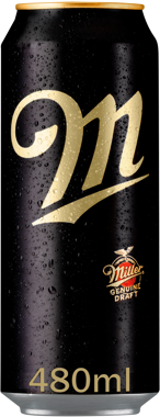Пиво "Miller" Genuine Draft 4.7% 0.48л ж/б