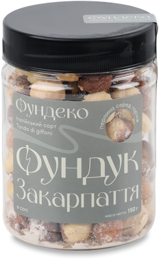 Фундук Закарпаття солоний 150гр
