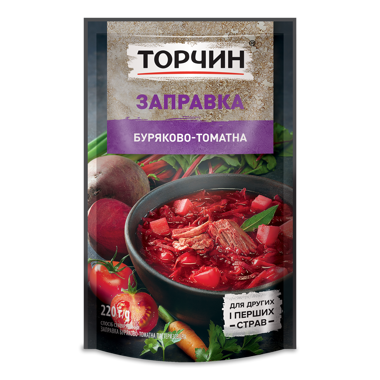 Заправка буряково-томатна "Торчин" 220г д/п /ТП/