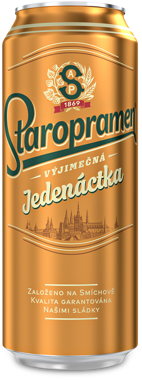 Пиво "Staropramen" 11 Jedenactka 0.5л ж/б 