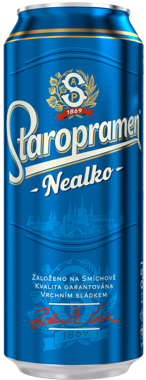Пиво "Staropramen" №0 Nealko 0.5л ж/б 