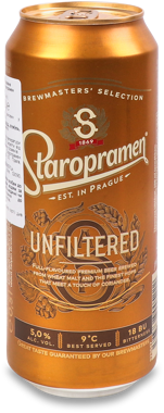 Пиво "Staropramen" Nefiltr світле 0.5л ж/б 