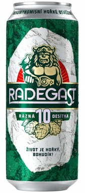 Пиво "Radegast" 10 світле 0.5л ж/б 