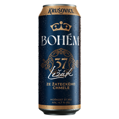 Пиво "Krusovice" Bohem світле 0.5л ж/б 
