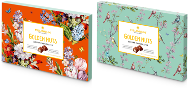 Цукерки "Міленіум" Golden Nut цілий горіх 145г 