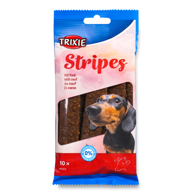 Ласощі д/собак "Stripes Light" з яловичиною 100г /Trixie/