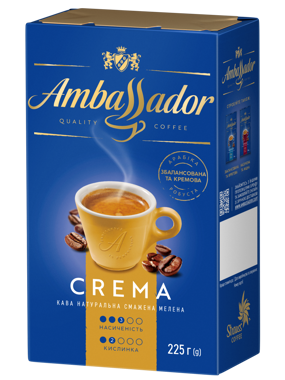 Кава "Ambassador" Crema мел 225г