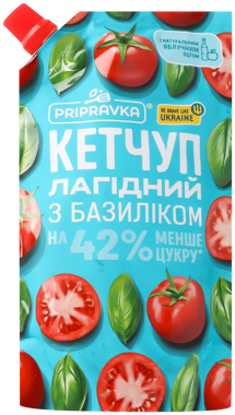 Кетчуп "Лагідний" з базиліком 250г /Приправка/
