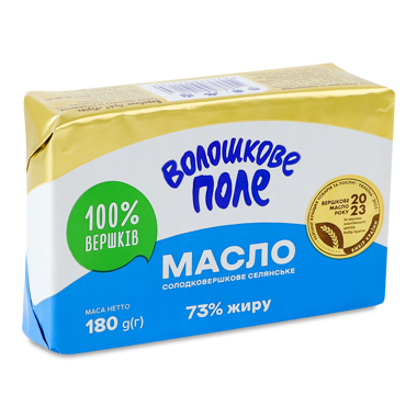 Масло "Волошкове Поле" селянське 73% 180г