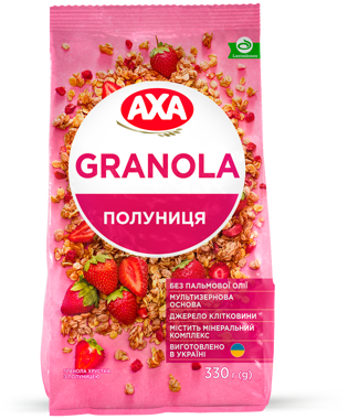 Гранола "AXA" з полуницею 330г