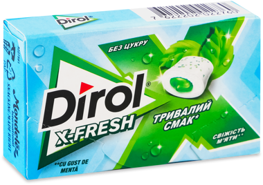 Жув.гум "Dirol" X-Fresh свіжість м'яти 19.5г /ДН/