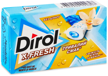 Жув.гум "Dirol" X-Fresh свіжість м'яти та ванілі 19.5г /ДН/