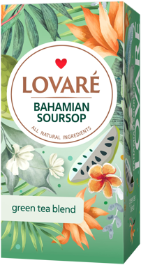 Чай "Lovare" Bahamian Soursop зелений 24*1.5г