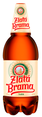 Пиво "Zlata Brama" світле 1.75л пет