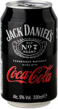 Напій сл/ал. JACK&COKE віскі-кола 0.33л ж/б