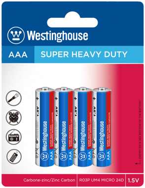 Батарейка сол."Westinghouse" AAA/R03-BP4 4шт blister