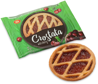 Пиріг пісочний CROSTATA вишня 50г /ХБФ/