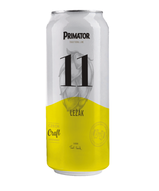 Пиво "Primator" Lezak 11 світле 0.5л ж/б /Чехія/