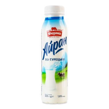 Напій "Айран" По-турецьки 1.8% 320л пет /Ферма/
