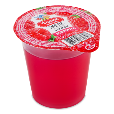 Желе із сироватки "Фанні" малина нежирн 130г /Фанні/