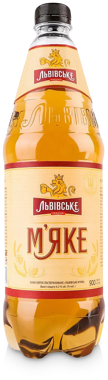 Пиво "Львівське" М'яке 0.9л пет
