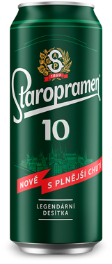 Пиво "Staropramen" світле 10 4,3%  0.5л ж/б 