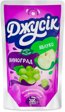 Нектар "Джусік" Яблучно-виноградний 0.2л д/п