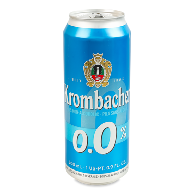 Пиво "Krombacher " світле 0.5л б/а ж/б /Німеччина/