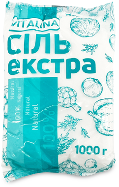 Сіль "Екстра" 1кг /Vitalina/