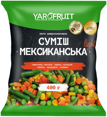 Суміш "Мексиканська Light" заморожена 400г /Ярофрут/