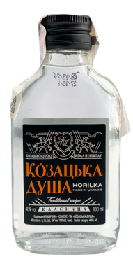 Горілка "Козацька Душа" класична 40% 0.1л