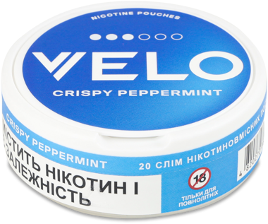 Подушечки нікотинові Velo Crispy Peppermint