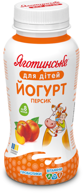 Йогурт "Яготинське ДД" персик 1.5% 185г пет