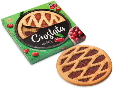 Пиріг пісочний CROSTATA вишня 370г /ХБФ/