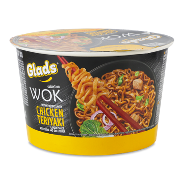 Локшина "WOK" Курка Теріякі 95г "Glads"