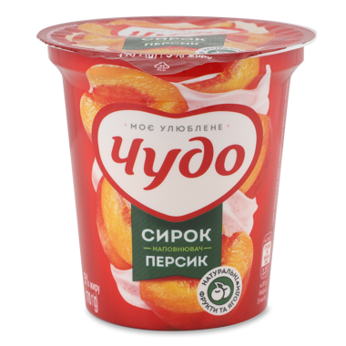 Сирок "Чудо" 5%  Персик ст 170г 