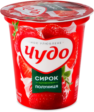 Сирок "Чудо" 5% Полуниця ст 170г 