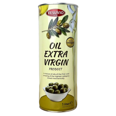 Олія олив Extra Vergine Oliva 1л ж/б /VesuVio/