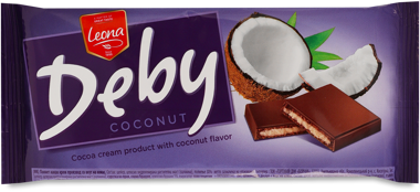Шоколад "Leona" какао з кокос нач 90г