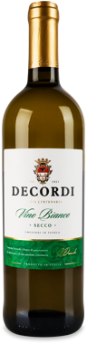 Вино "Bianco Secco Decordi" біле сухе 10.5% 0.75л 