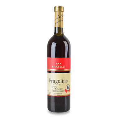 Вино "Fratelli Fragolino Rosso" черв н/сол столове 12% 0.75