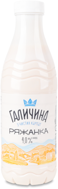 Ряжанка "Галичина" 4% пет 800г 