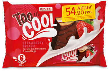 АКЦІЯ Тістечка "Too Cool Strawberry Splash" 270г /ВКФ/