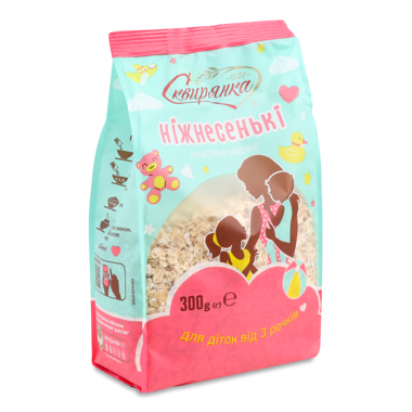 Пластівці "Ніжнесенькі" від 3-х рочків 300г /Сквирянка/