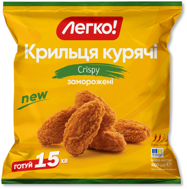 Крильця "Crispу" курячі зам IQF 400г /Легко/