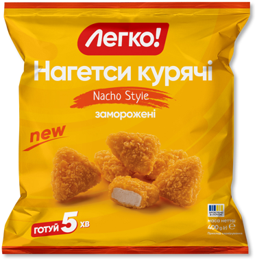 Нагетси "Nacho Style" курячі зам 400г /Легко/