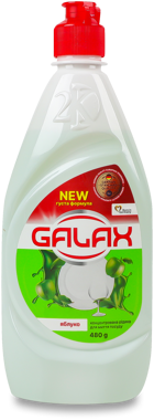 Засіб д/мит пос "Galax" Яблуко 480мл