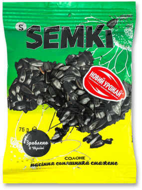 Насіння "Semkі " не чищене солене 75г