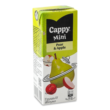 Нектар яблуко/груша miini 200мл /Cappy/